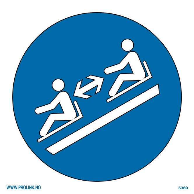 Hovedbilde Hold trygg avstand mellom kjelkene - PVC