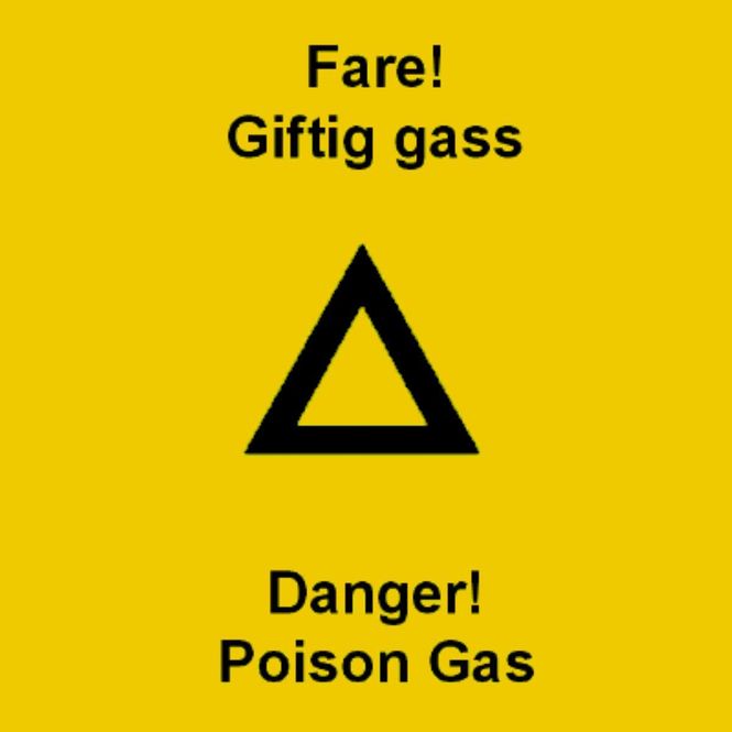 Hovedbilde Warning - Danger! Poison gas - NO/EN