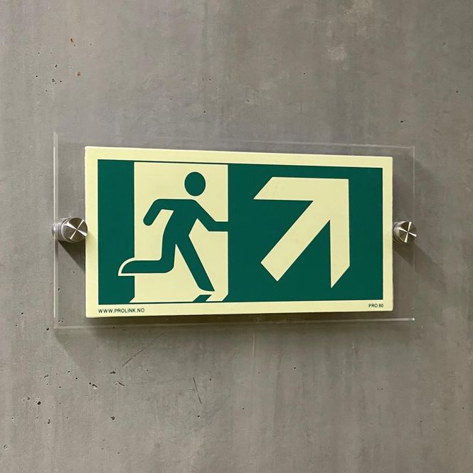 Hovedbilde Markeringsskilt i akryl - ensidig - 10 meter