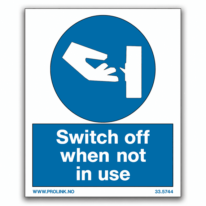 Hovedbilde Switch off when not in use