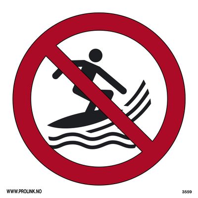 Surfing forbudt - PVC