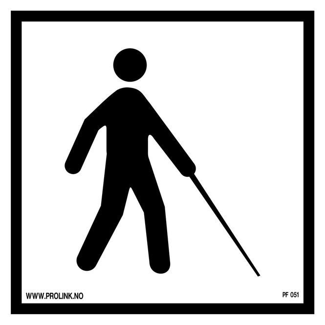 Hovedbilde Tilgjengelighet - blind eller svaksynt - PVC