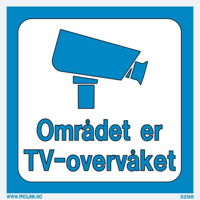 Hovedbilde Område under TV-overvåking - PVC