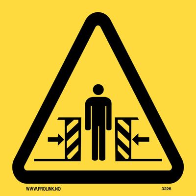 Klemfare fra bevegelige deler - PVC