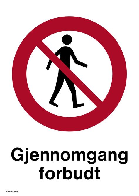Hovedbilde Gjennomgang forbudt