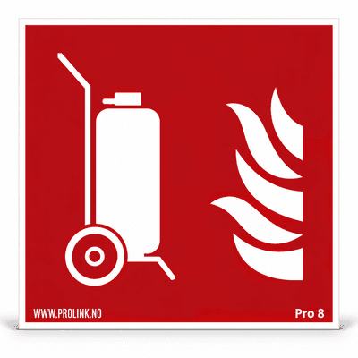 Wheeled fire extinguisher (Pro 8)