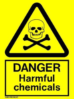 Danger - Harmful chemicals