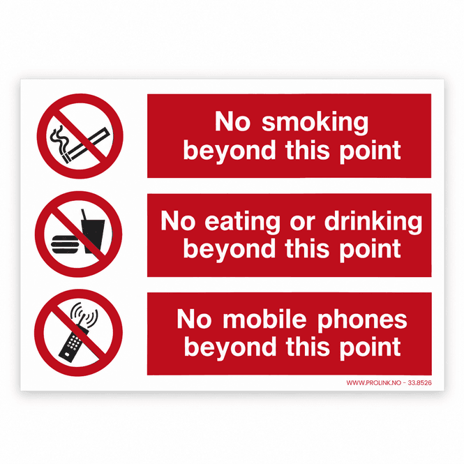 Hovedbilde No smoking, no eating, no mobile phones