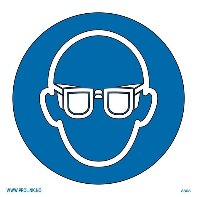 Hovedbilde Påbudt med øyevern - PVC